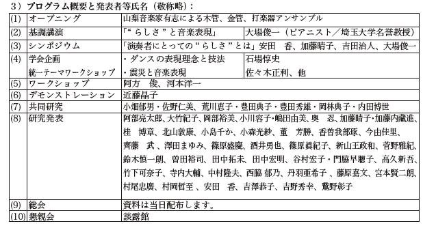 第１０回大会日程